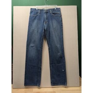 Harley Davidson Jeans Mens 36x36 Blue Straight Leg Denim Biker‎ 100% Cotton
